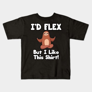 Flex Like A Sloth Kids T-Shirt